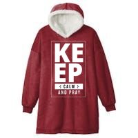 Keep Calm And Party Funny Slogan Hooded Wearable Blanket