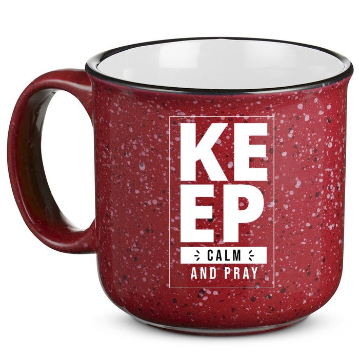 Keep Calm And Party Funny Slogan 15oz Campfire Ceramic Mug
