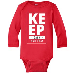 Keep Calm And Party Funny Slogan Baby Long Sleeve Bodysuit