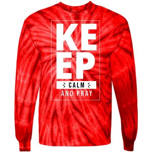 Keep Calm And Party Funny Slogan Tie-Dye Long Sleeve Shirt