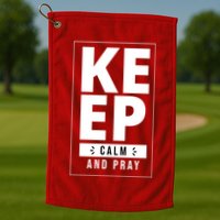 Keep Calm And Party Funny Slogan Golf Towel