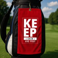 Keep Calm And Party Funny Slogan Golf Towel