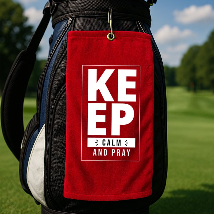 Keep Calm And Party Funny Slogan Golf Towel