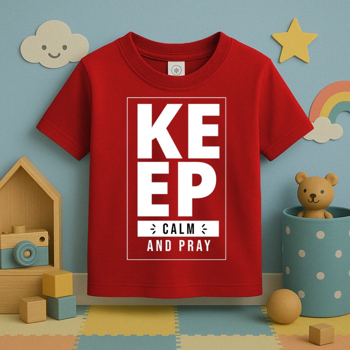 Keep Calm And Party Funny Slogan Toddler T-Shirt