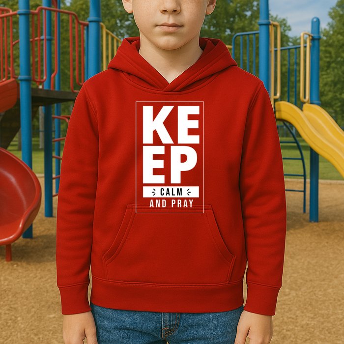 Keep Calm And Party Funny Slogan Kids Hoodie