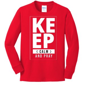 Keep Calm And Party Funny Slogan Kids Long Sleeve Shirt