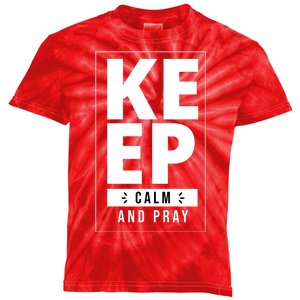 Keep Calm And Party Funny Slogan Kids Tie-Dye T-Shirt