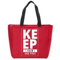 Keep Calm And Party Funny Slogan Zip Tote Bag
