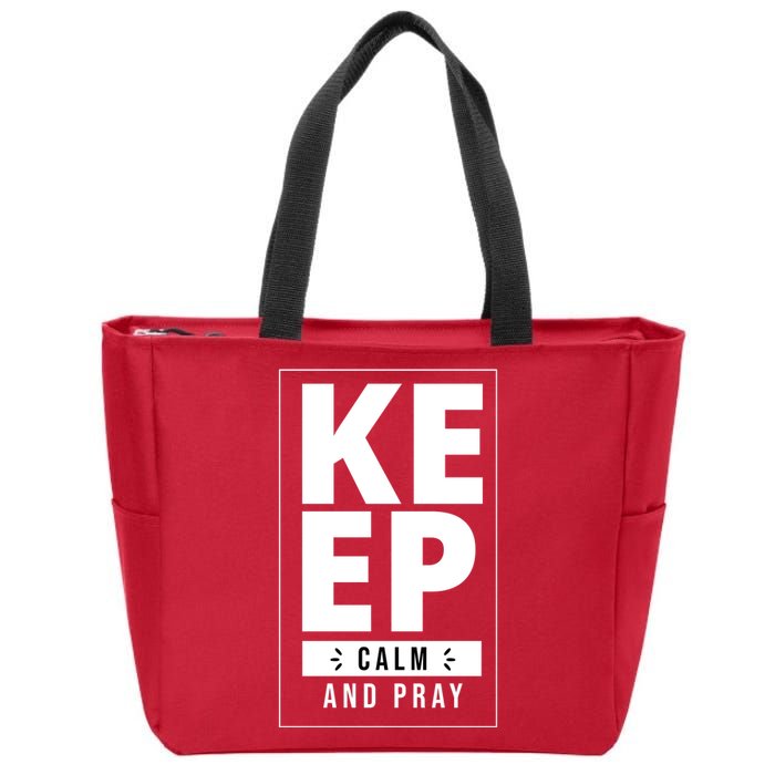 Keep Calm And Party Funny Slogan Zip Tote Bag