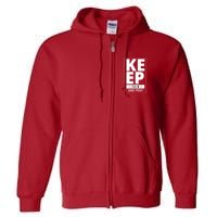 Keep Calm And Party Funny Slogan Full Zip Hoodie