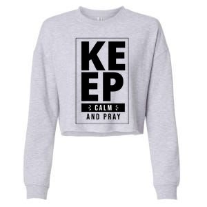 Keep Calm And Party Funny Slogan Cropped Pullover Crew