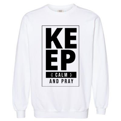 Keep Calm And Party Funny Slogan Garment-Dyed Sweatshirt