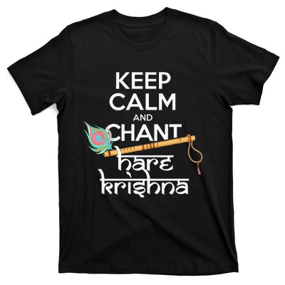 Keep Calm And Chant Hare Krishna Mantra Chanting Hinduism T-Shirt