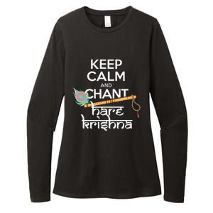 Keep Calm And Chant Hare Krishna Mantra Chanting Hinduism Womens CVC Long Sleeve Shirt