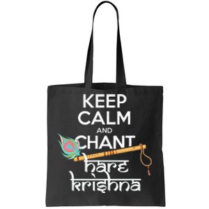 Keep Calm And Chant Hare Krishna Mantra Chanting Hinduism Tote Bag