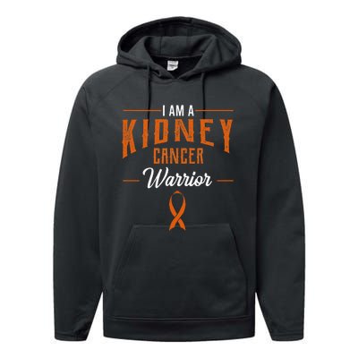 Kidney Cancer Awareness Supporter Wilms Tumor RCC TCC Gift Performance Fleece Hoodie