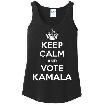 Keep Calm And Vote Kamala 2024 Pro Harris Walz 2024 Campaign Ladies Essential Tank