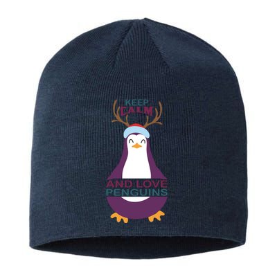 Keep Calm And Love Penguins Sustainable Beanie