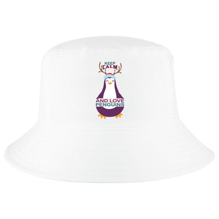 Keep Calm And Love Penguins Cool Comfort Performance Bucket Hat