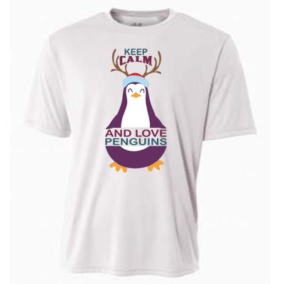 Keep Calm And Love Penguins Cooling Performance Crew T-Shirt