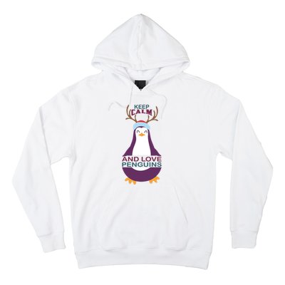 Keep Calm And Love Penguins Hoodie