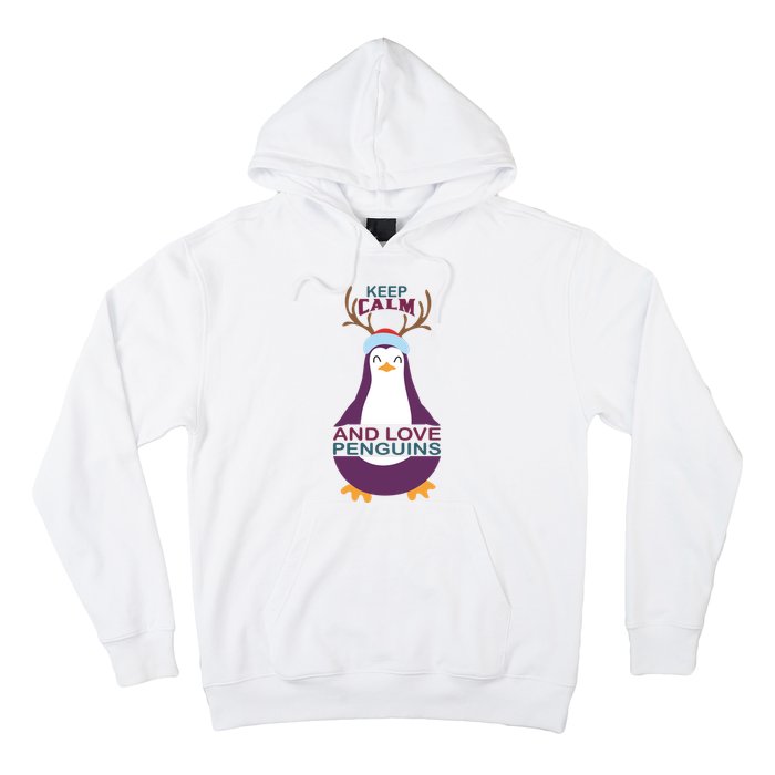 Keep Calm And Love Penguins Hoodie