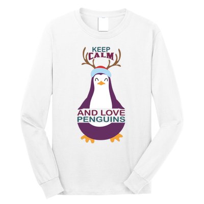 Keep Calm And Love Penguins Long Sleeve Shirt