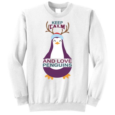 Keep Calm And Love Penguins Sweatshirt