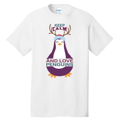 Keep Calm And Love Penguins Tall T-Shirt