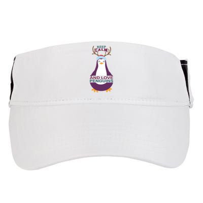 Keep Calm And Love Penguins Adult Drive Performance Visor