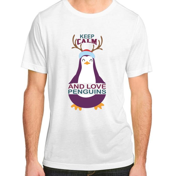 Keep Calm And Love Penguins Adult ChromaSoft Performance T-Shirt