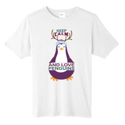 Keep Calm And Love Penguins Tall Fusion ChromaSoft Performance T-Shirt