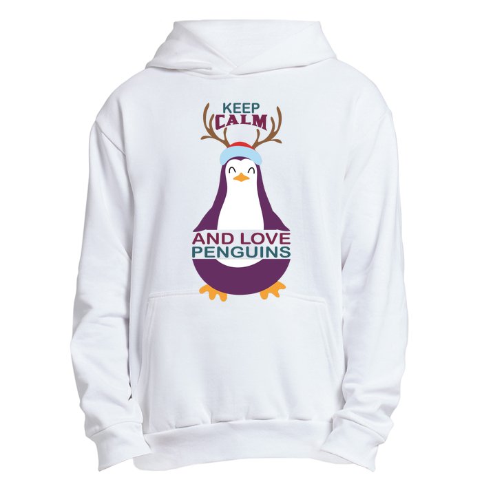 Keep Calm And Love Penguins Urban Pullover Hoodie