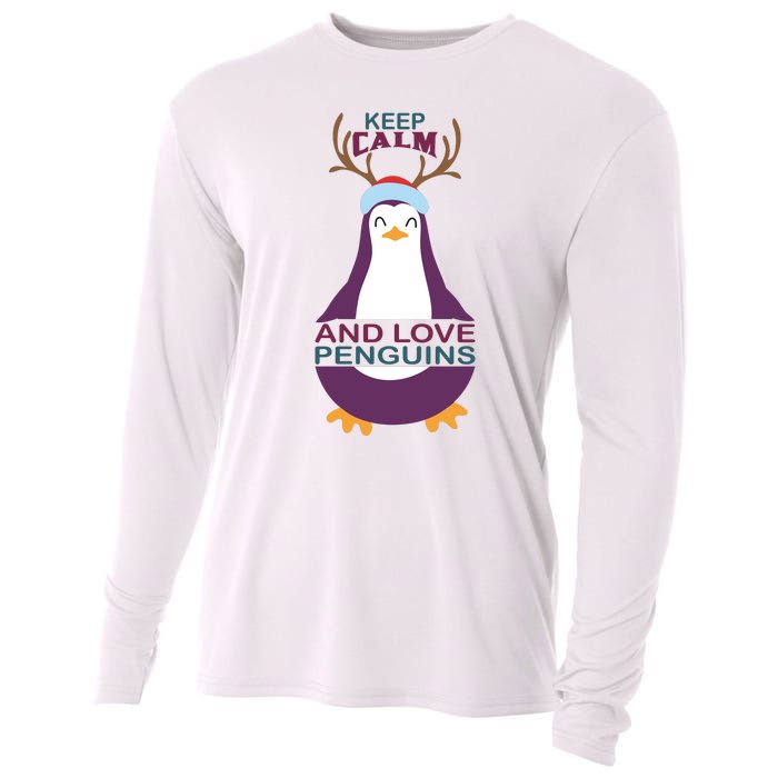 Keep Calm And Love Penguins Cooling Performance Long Sleeve Crew