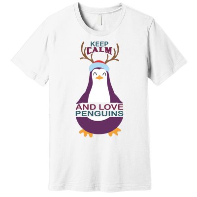 Keep Calm And Love Penguins Premium T-Shirt