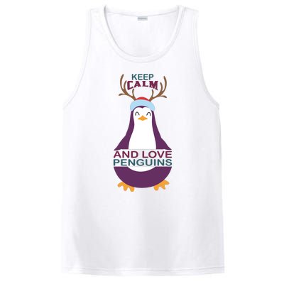 Keep Calm And Love Penguins PosiCharge Competitor Tank