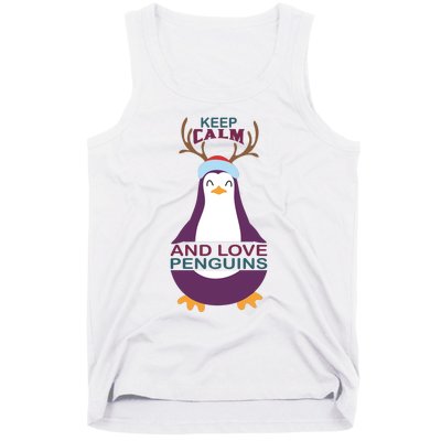 Keep Calm And Love Penguins Tank Top