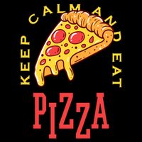 Keep Calm And Eat Pizza Funny Backpack