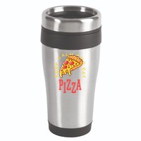 Keep Calm And Eat Pizza Funny 16oz Travel Tumbler