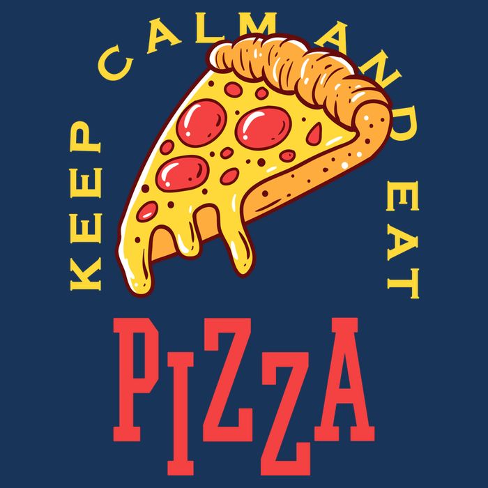 Keep Calm And Eat Pizza Funny Performance Shirt