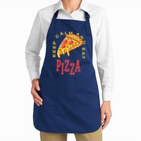 Keep Calm And Eat Pizza Funny Apron