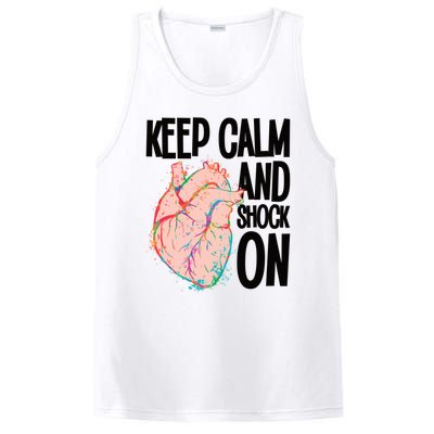 Keep Calm And Shock On Cardiac Nurse Great Gift PosiCharge Competitor Tank