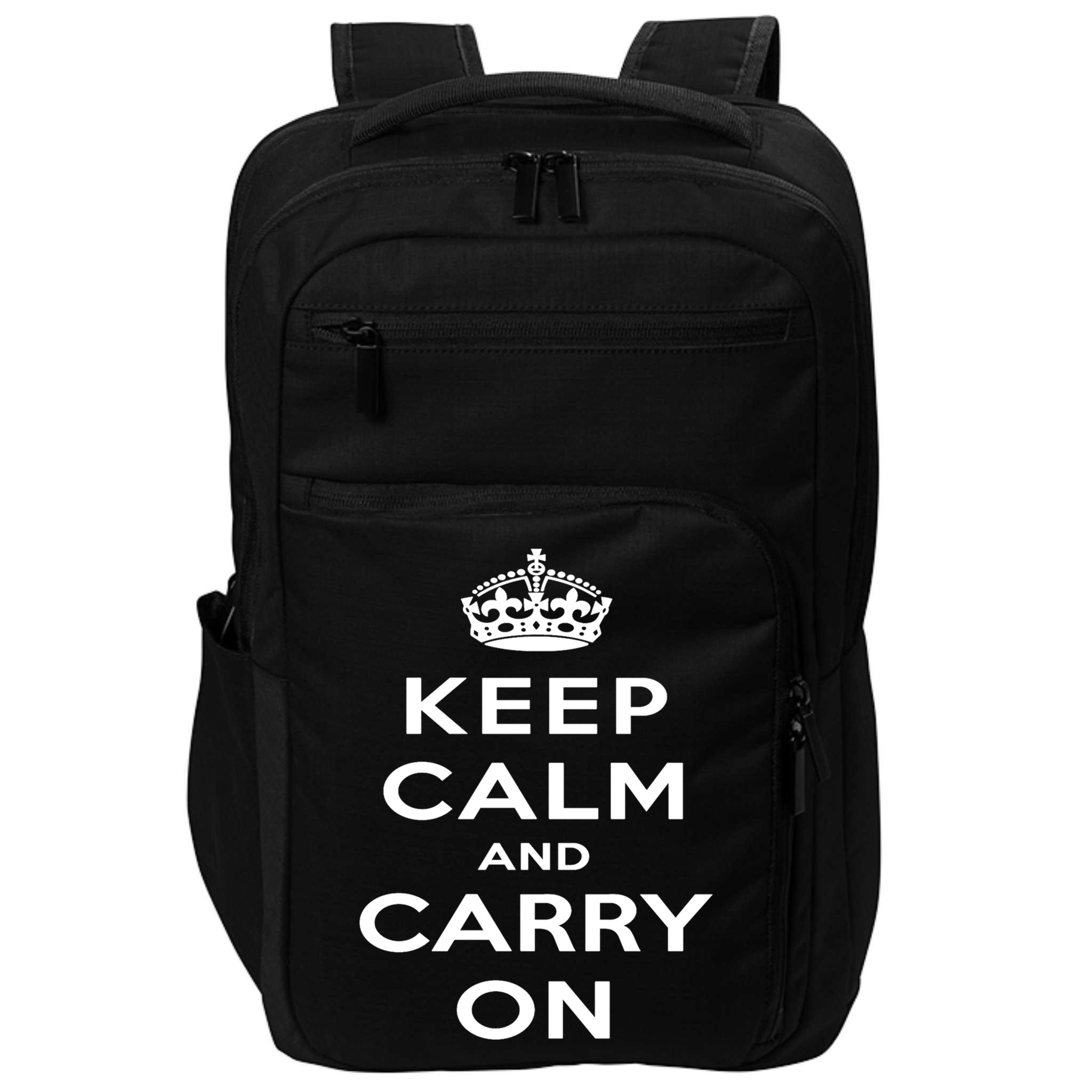 Keep Calm And Carry On Gift Impact Tech Backpack