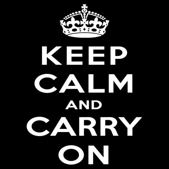 Keep Calm And Carry On Gift Sustainable Bucket Hat