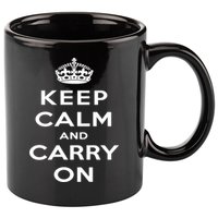 Keep Calm And Carry On Gift 11oz C Handle Ceramic Mug