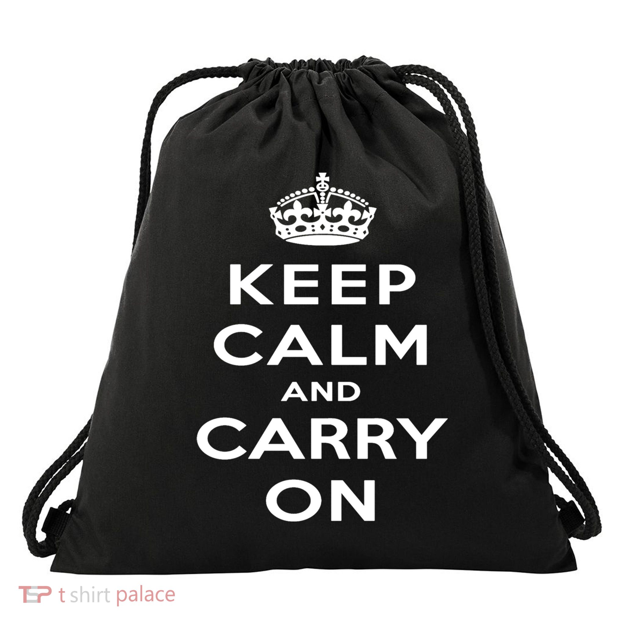 Keep Calm And Carry On Gift Drawstring Bag