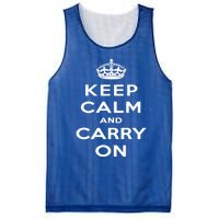 Keep Calm And Carry On Gift Mesh Reversible Basketball Jersey Tank