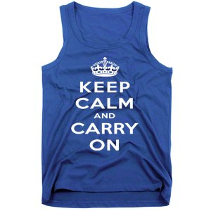 Keep Calm And Carry On Gift Tank Top