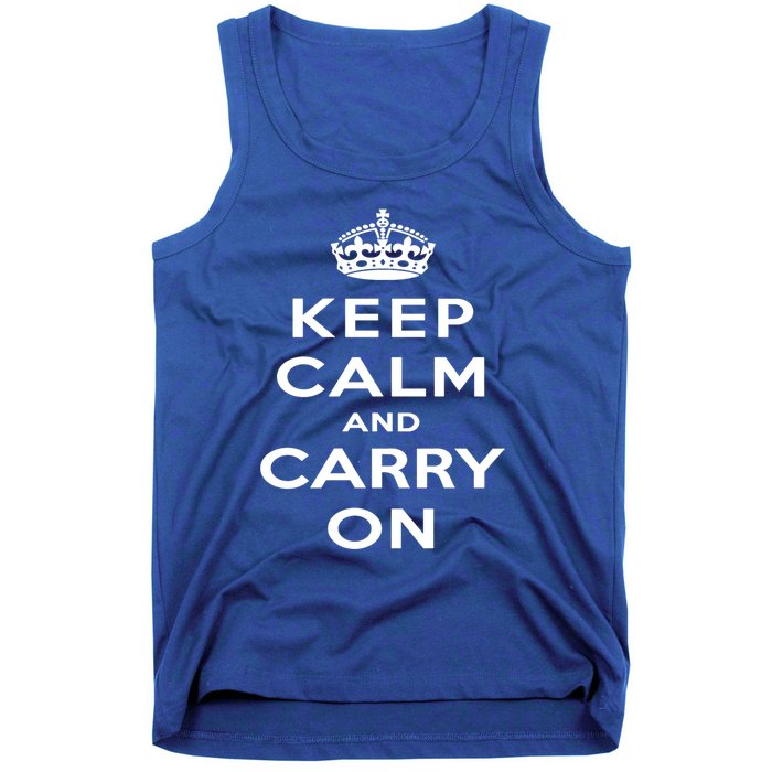 Keep Calm And Carry On Gift Tank Top