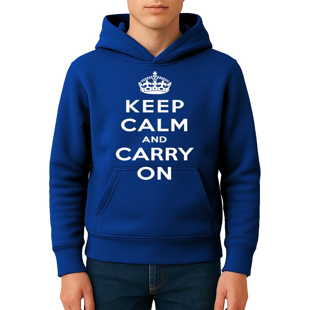 Keep Calm And Carry On Gift Kids Hoodie